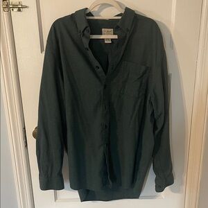 LL Bean Button-Up plaid Shirt